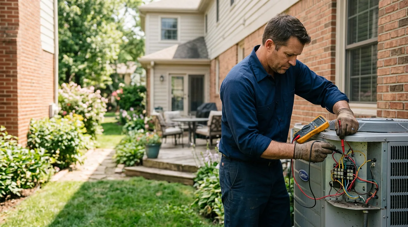 HVAC technician working near Reedsville, PA
